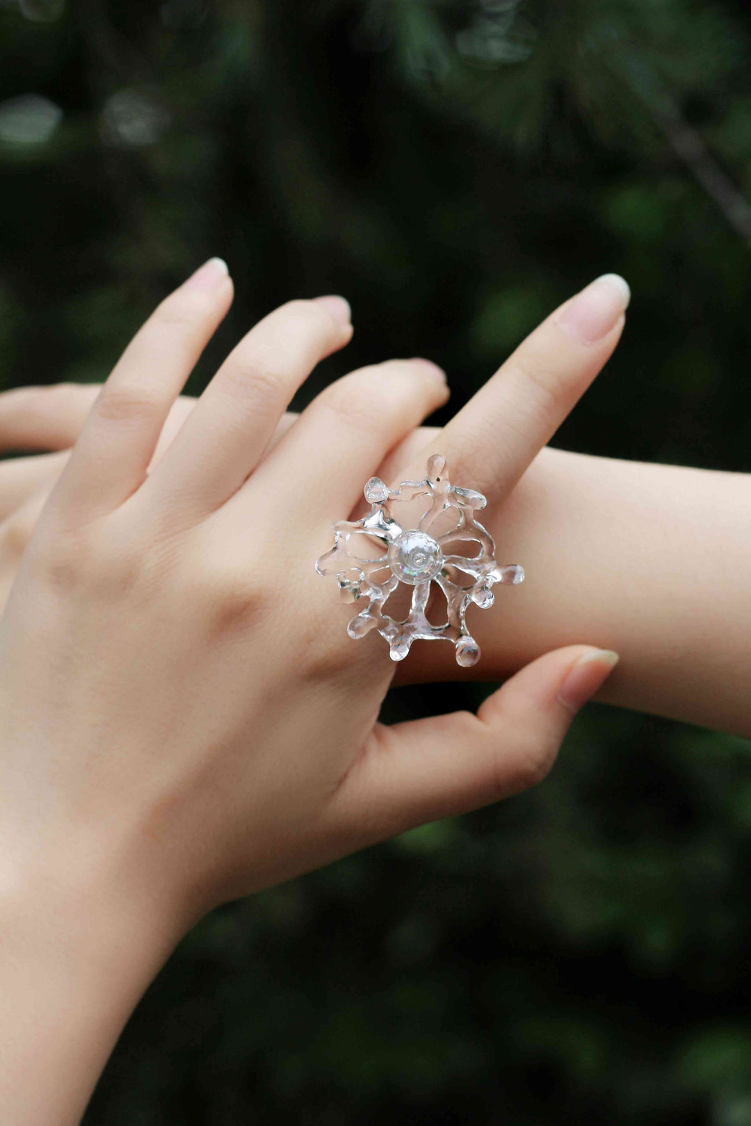 Asymmetrical Bubble Adjustable Ring