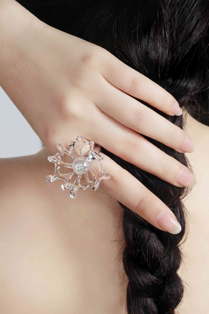 Asymmetrical Bubble Adjustable Ring