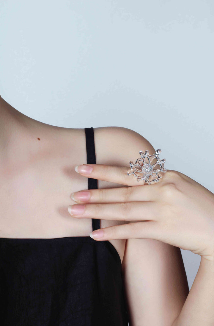 Asymmetrical Bubble Adjustable Ring