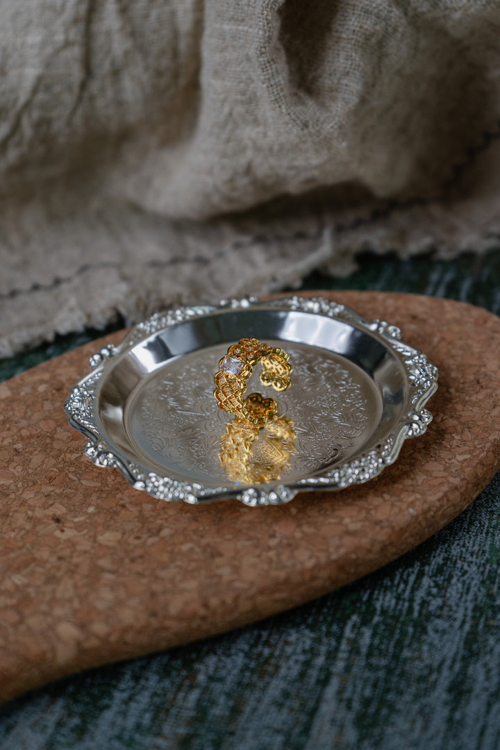 Secret Bloom Ring in Gold-Plated Brass - BE FRUITFUL