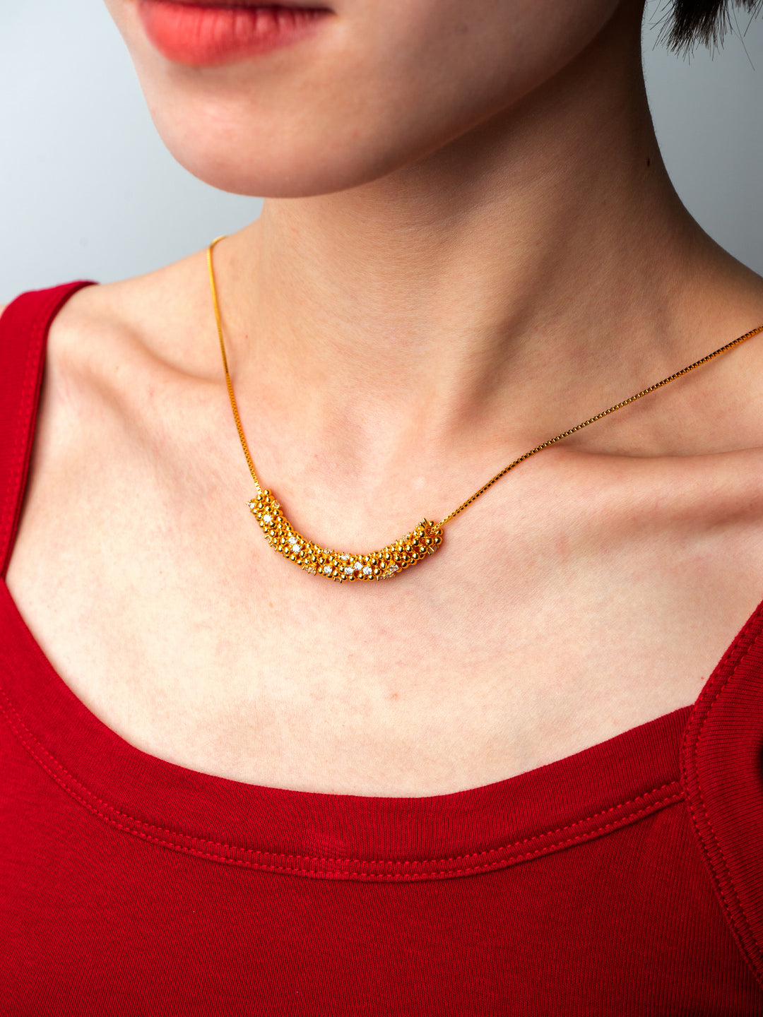 Wheat's Cascade Necklace in 925 Sterling Silver - BE FRUITFUL