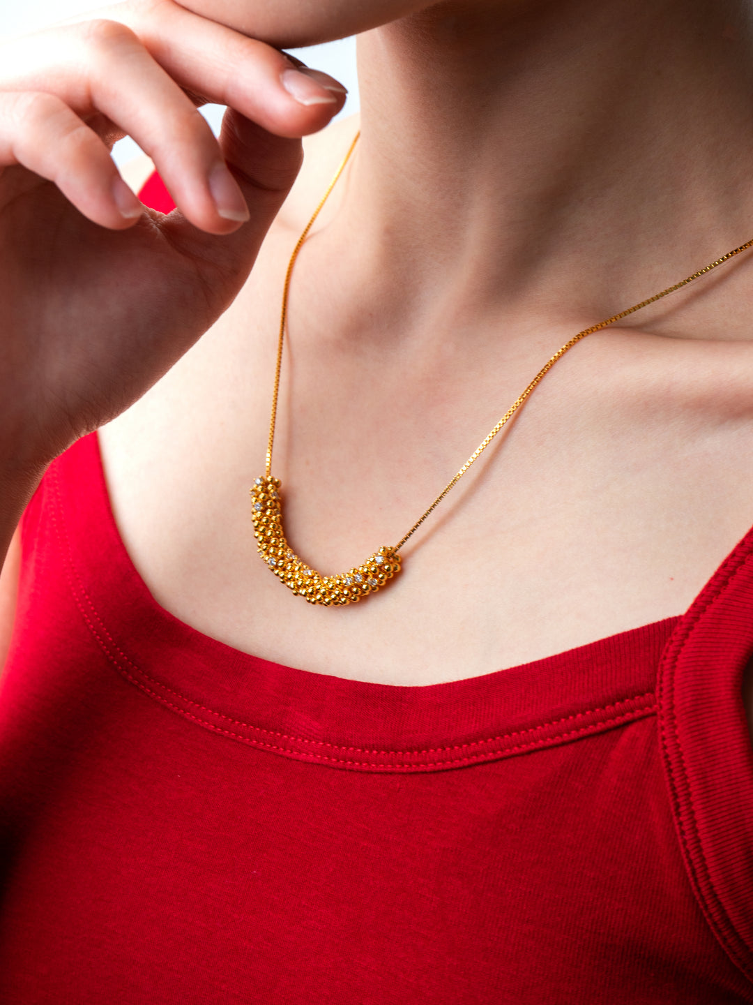 Wheat's Cascade Necklace in 925 Sterling Silver - BE FRUITFUL