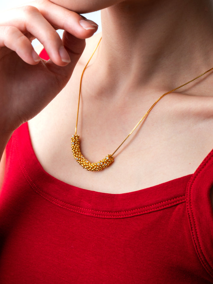 Wheat's Cascade Necklace in 925 Sterling Silver - BE FRUITFUL