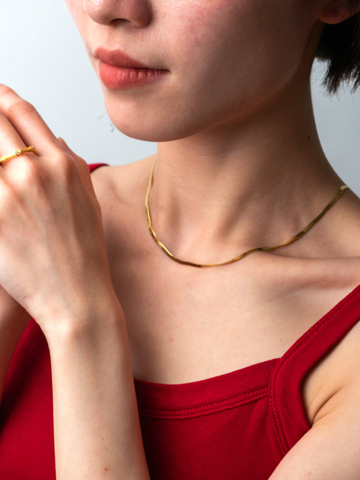Serpentine Silk Necklace in 925 Sterling Silver - BE FRUITFUL