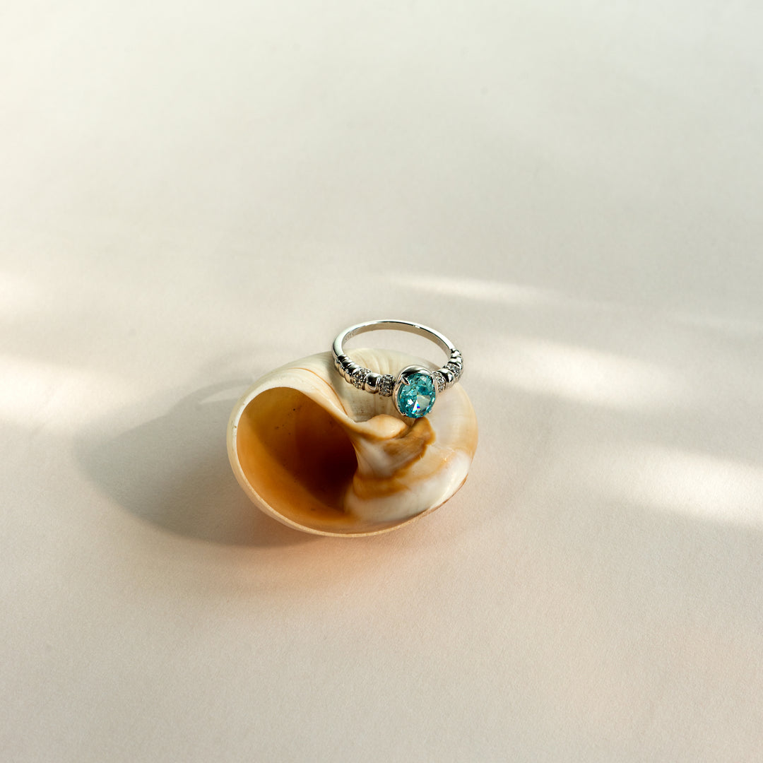 Seine Azure Ring in 925 Sterling Silver - BE FRUITFUL