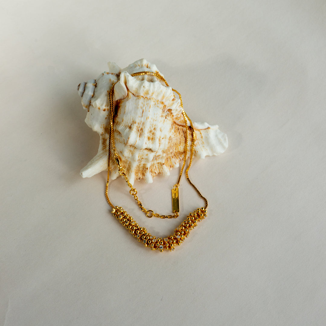 Wheat's Cascade Necklace in 925 Sterling Silver - BE FRUITFUL