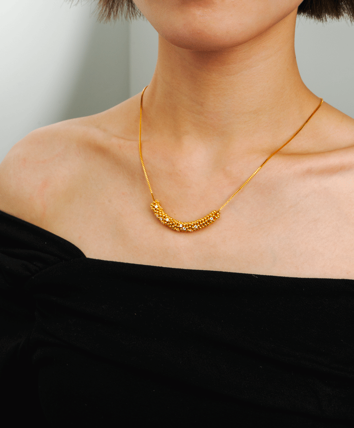 Wheat's Cascade Necklace in 925 Sterling Silver - BE FRUITFUL