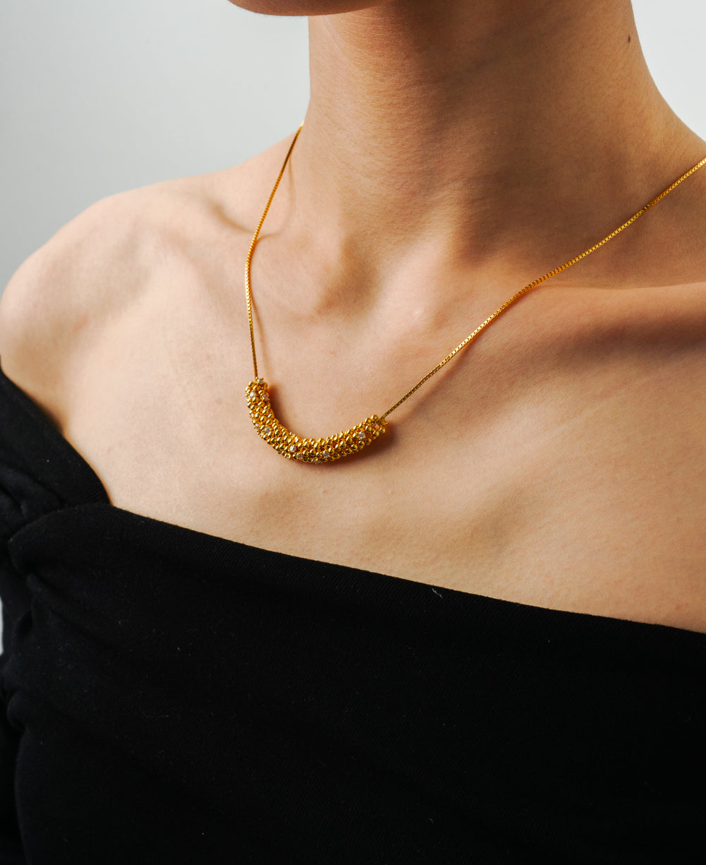 Wheat's Cascade Necklace in 925 Sterling Silver - BE FRUITFUL
