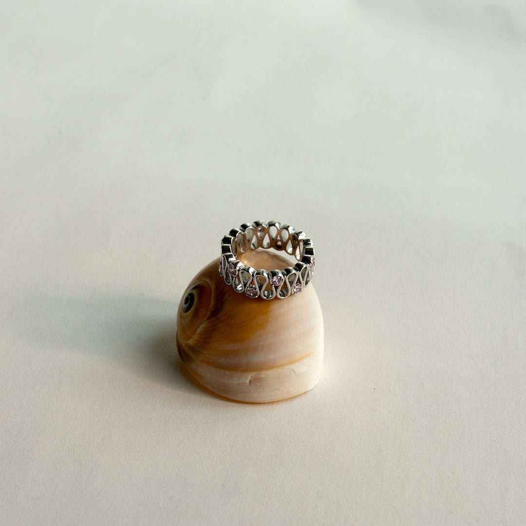 Tidal Bloom Ring in 925 Sterling Silver - BE FRUITFUL