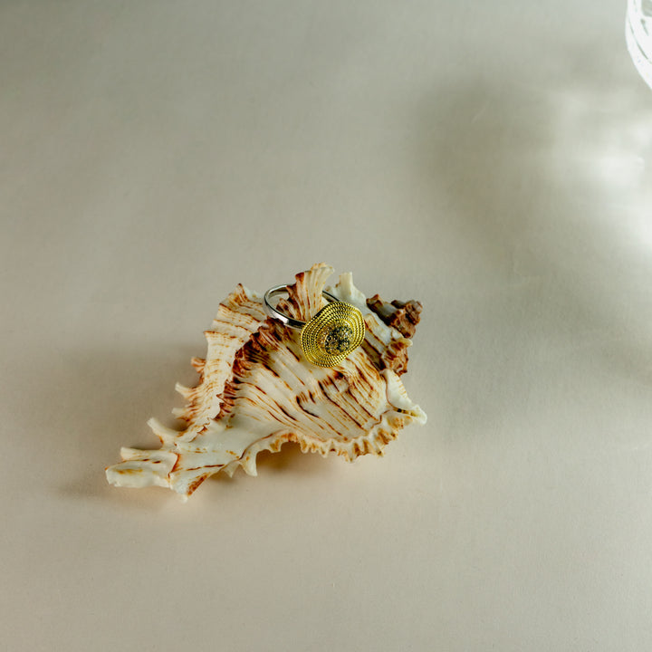 Lively Spin Ring in Gold-Plated Brass - BE FRUITFUL