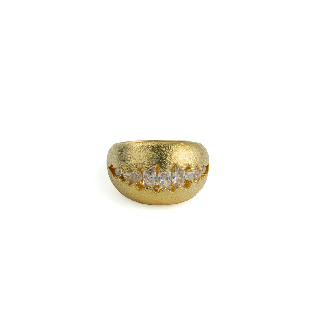 Light Gap Ring in Gold-Plated Brass - BE FRUITFUL