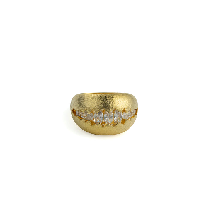 Light Gap Ring in Gold-Plated Brass - BE FRUITFUL