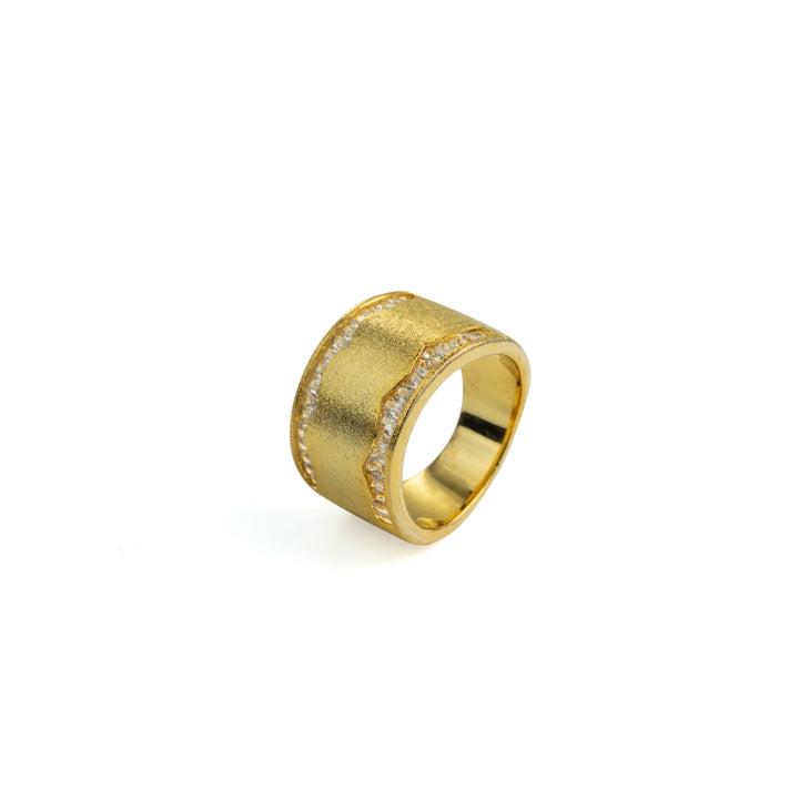 Gold Leaf Ring in Gold-Plated Brass - BE FRUITFUL