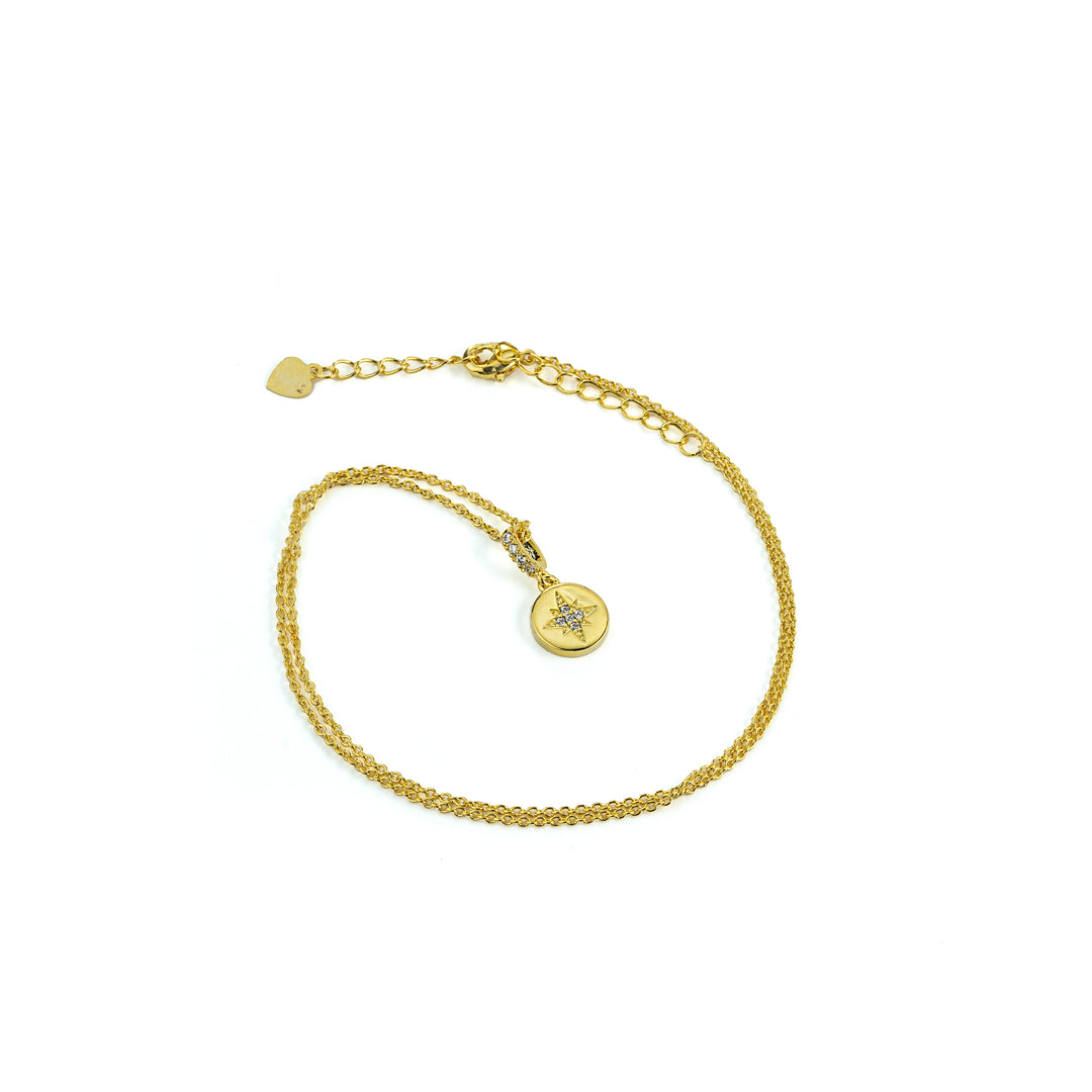 Star Shine Necklace in Gold-Plated Brass - BE FRUITFUL