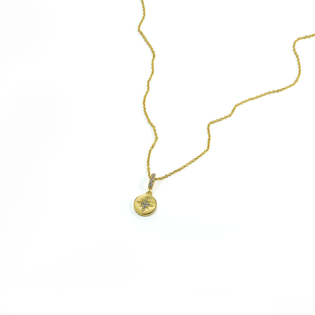Star Shine Necklace in Gold-Plated Brass - BE FRUITFUL