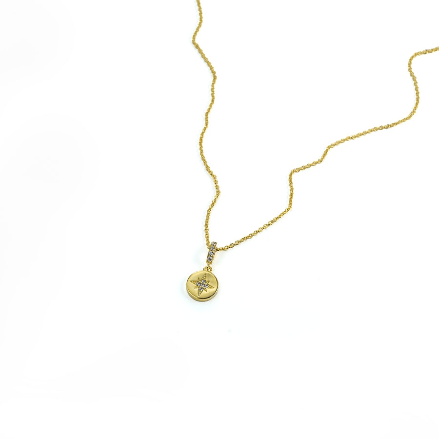 Star Shine Necklace in Gold-Plated Brass - BE FRUITFUL