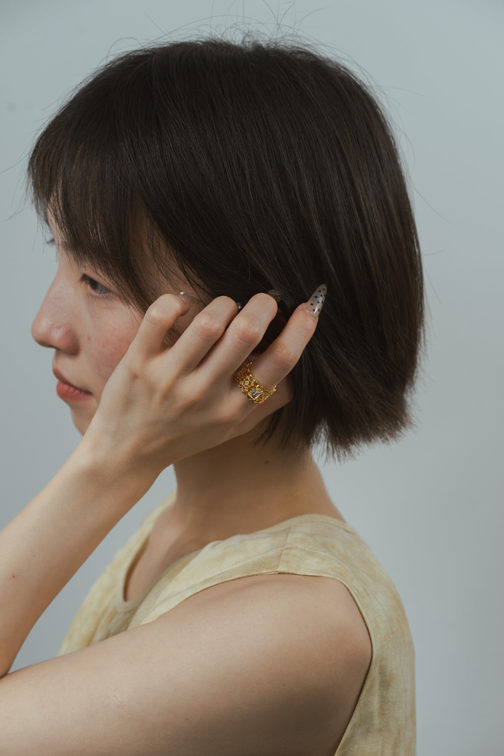 Secret Bloom Ring in Gold-Plated Brass - BE FRUITFUL