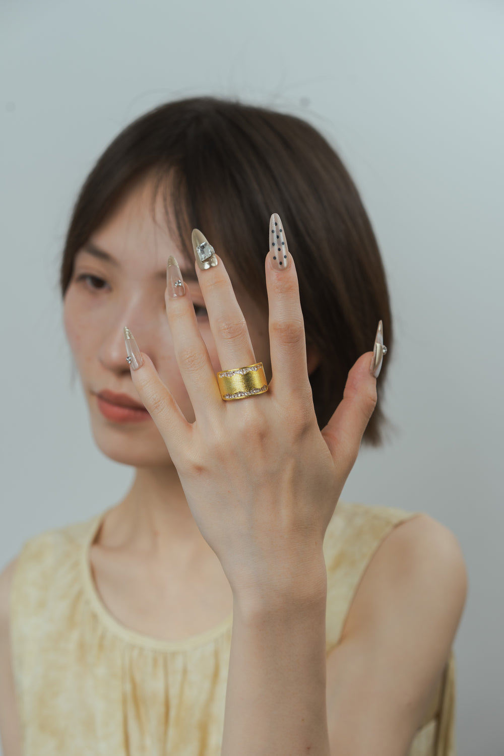 Gold Leaf Ring in Gold-Plated Brass - BE FRUITFUL