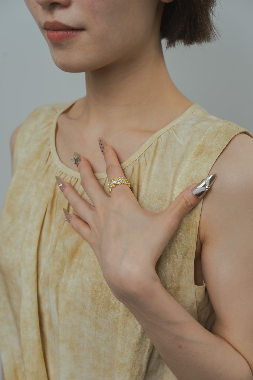 Starburst Ring in Gold-Plated Brass - BE FRUITFUL
