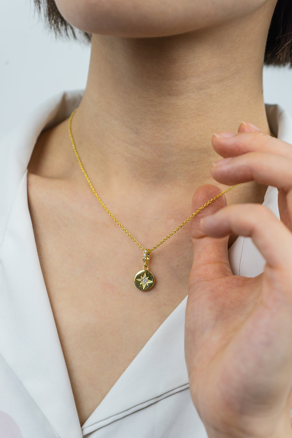 Star Shine Necklace in Gold-Plated Brass - BE FRUITFUL