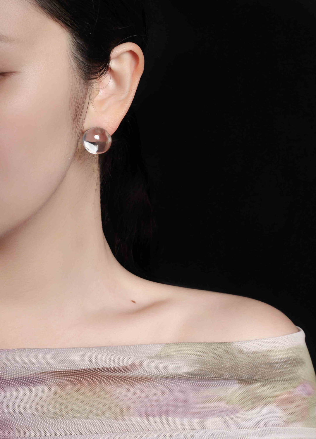 Designer Crystal Resin Waterdrop Tassel Earrings