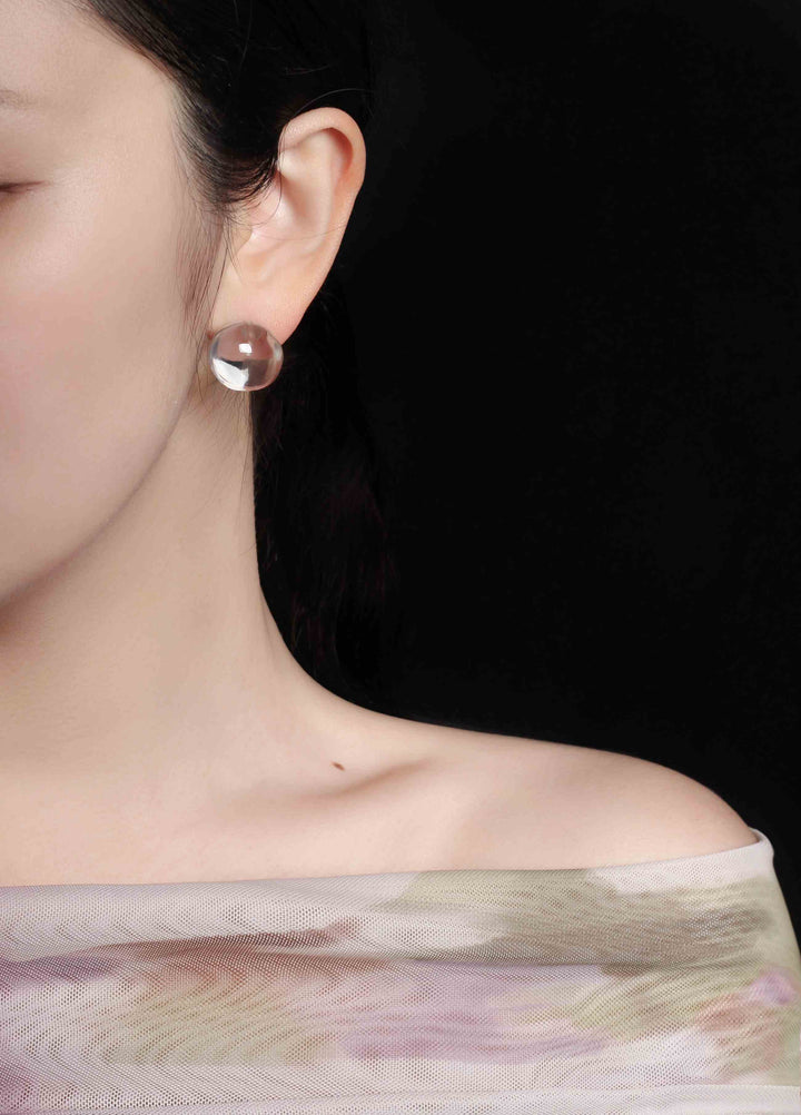 Designer Crystal Resin Waterdrop Tassel Earrings