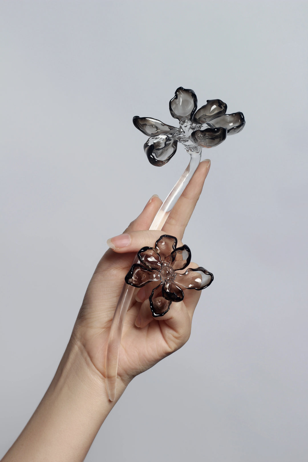 High-ransparency Acrylic Magnolia Hairpin befruitful - 2