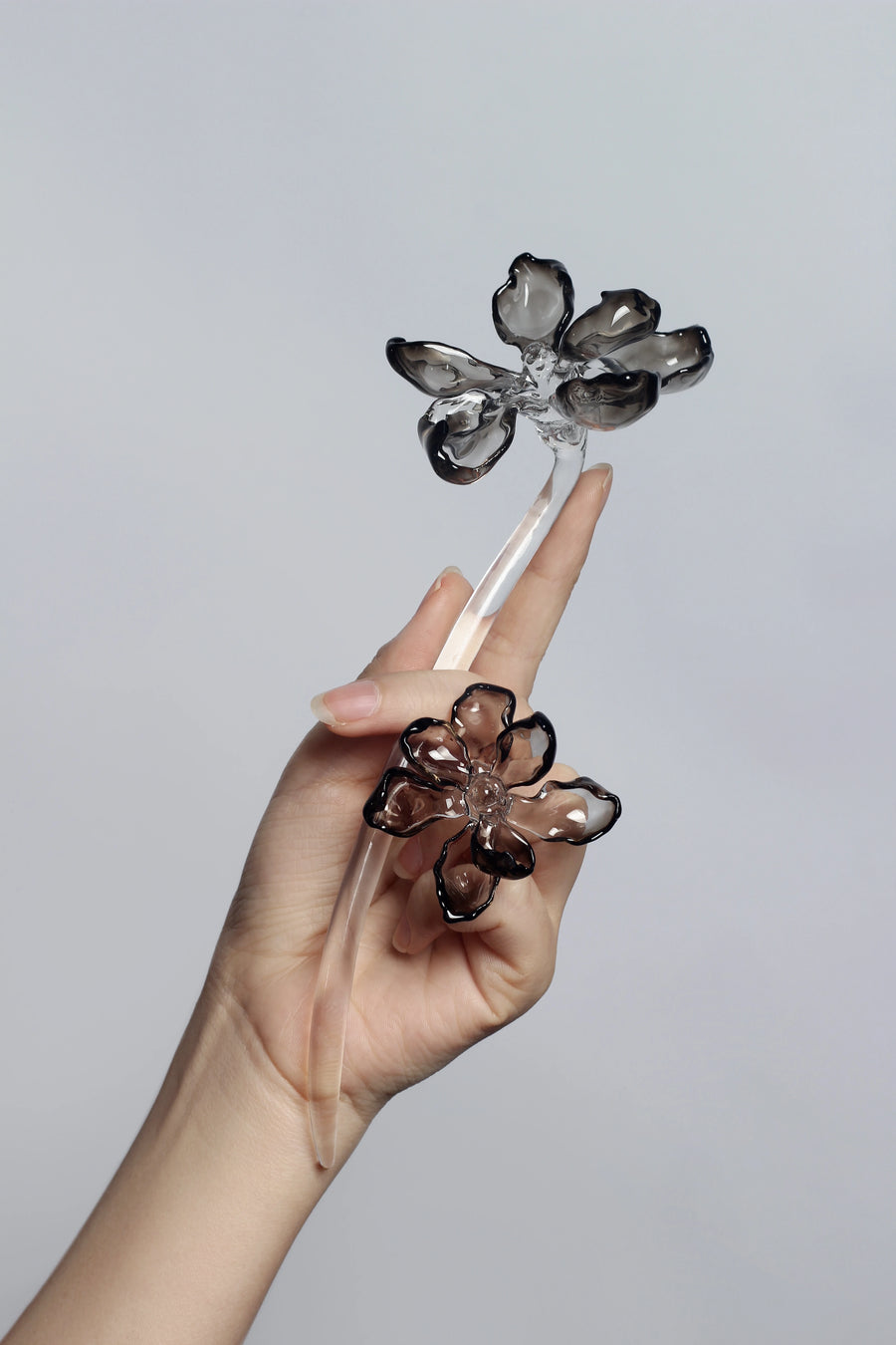 High-ransparency Acrylic Magnolia Hairpin befruitful - 2