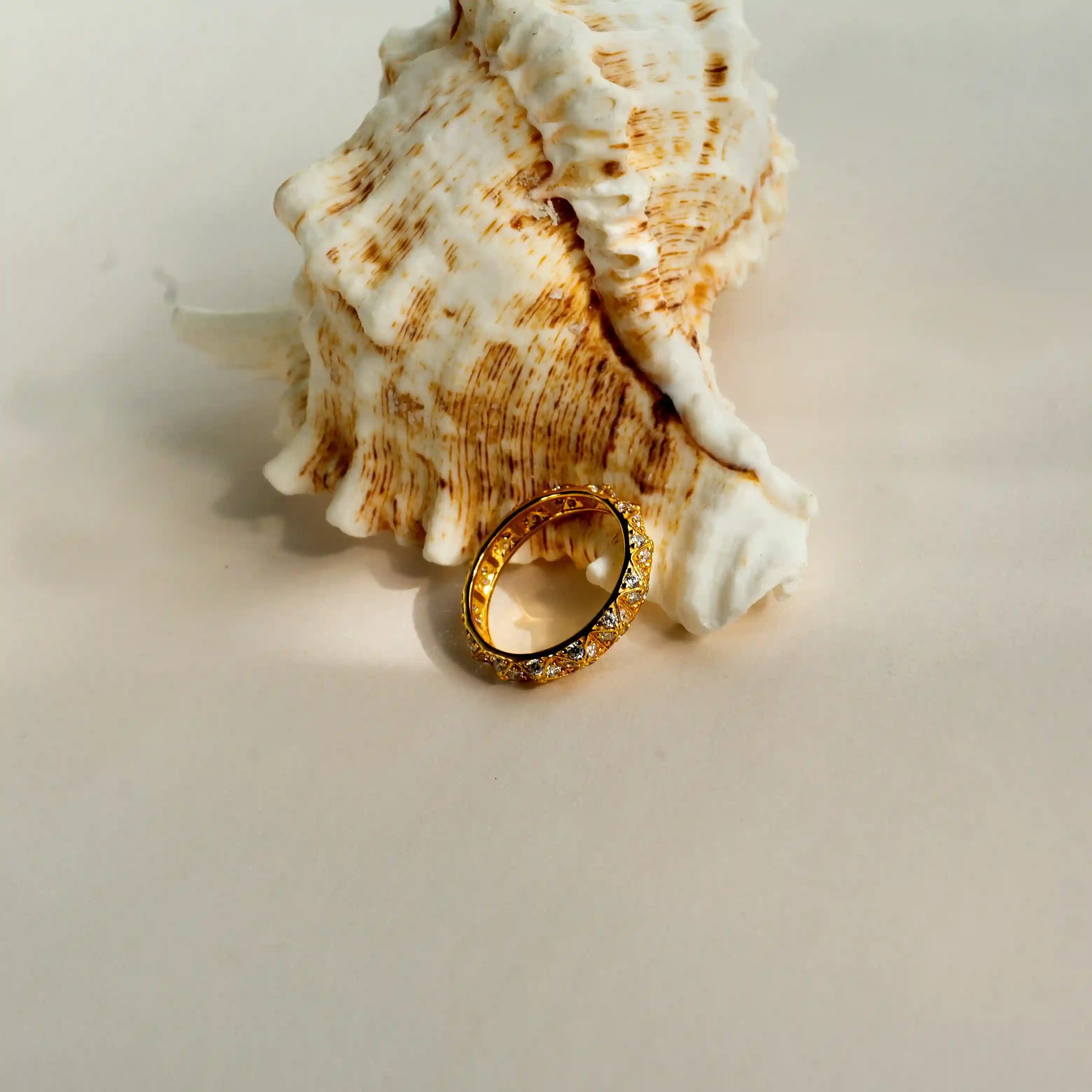 Rhomboid Grid Ring in 925 Sterling Silver - BE FRUITFUL