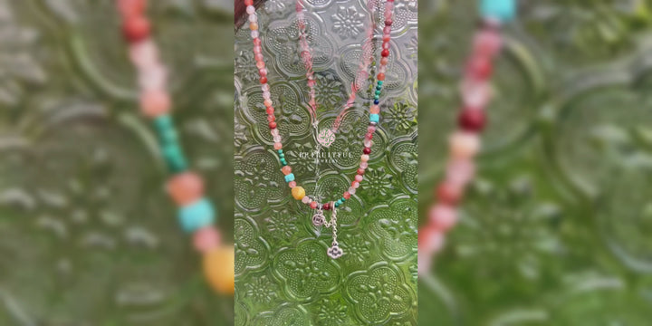 Handmade Beaded Necklace in 925 Sterling Silver